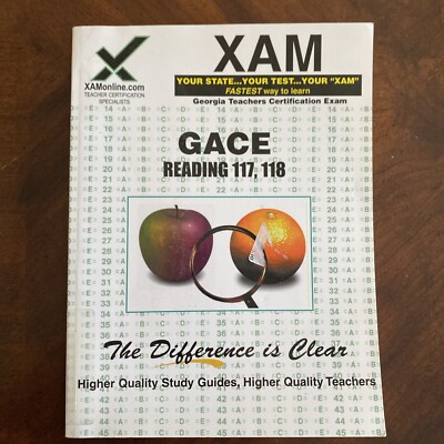 GACE Reading 117, 118 Teacher Certification Test Prep Study Guide (XA - GOOD