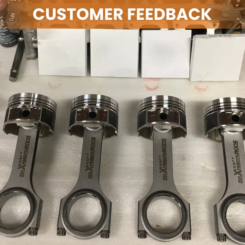 Forged H-Beam Connecting Rods for Honda Acura K24 K24A1 K24A2 K24A4 K24A8 2.4L - Image 2 of 4