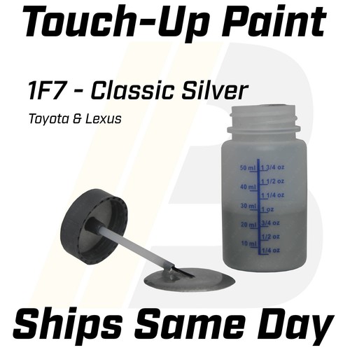 1F7 Classic Silver Metallic - 1 Oz Touch Up Paint Kit w/ Brush for ...