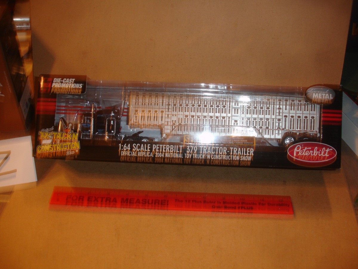 1/64 Die-Cast Promotions Livestock Hauler - Peterbilt 379 Tractor