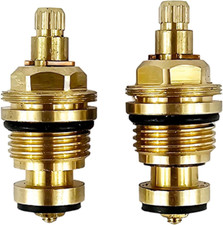 Replacement Brass Tap Valve Insert Gland Cartridge for 1/2 Inch Hot and Cold 15