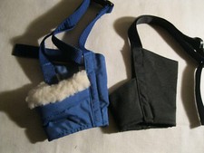 2 Large Dog Muzzles 7.5" 8" Circumference Snout No Frills  Cozy Adjustable