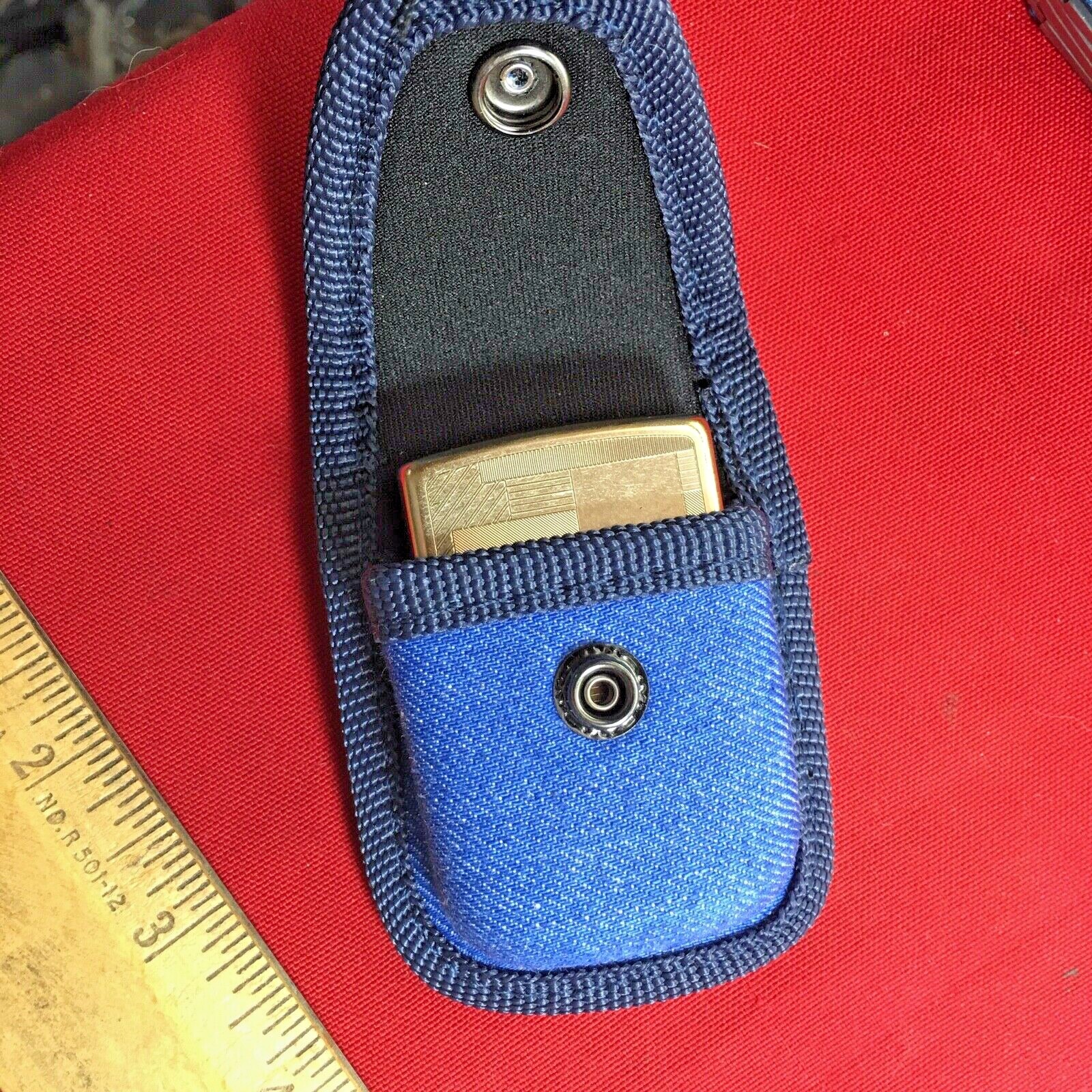 DENIM  fits ZIPPO LIGHTER POUCH BELT SHEATH  BLUE