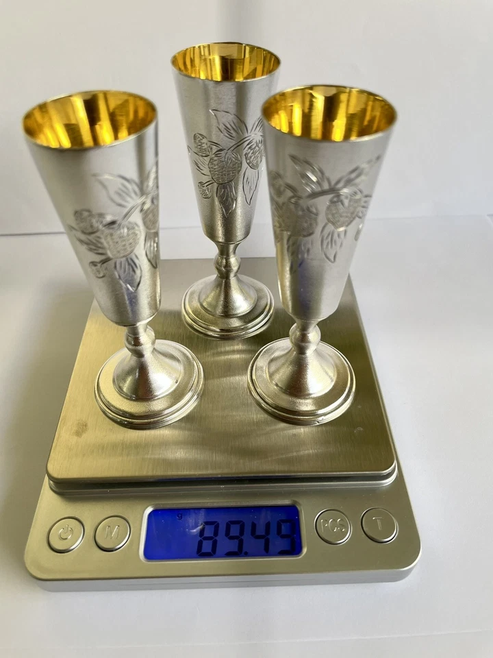 Taza de plata antigua vintage rusa copa de plata taza huevos cuchara de plata Foto 3 de 4