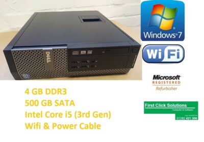 Dell OptiPlex 7010 SFF Intel Core i5 - 3. Generation 4GB 500GB, DVD ROM Win 7 Pro