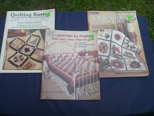 3 Booklet Lot Teach Yourself to Quilt Quilting Basics People Don't Have Time