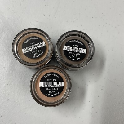 Lot Of 3 BareMinerals Glimpse New & Sealed Jazz, Bravo, Pure Joy