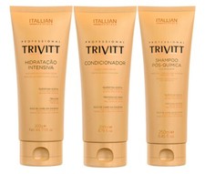 Trivitt - 3x Hair Care Shampoo 250mL, Conditioner 200mL and Leave-In cream 200g