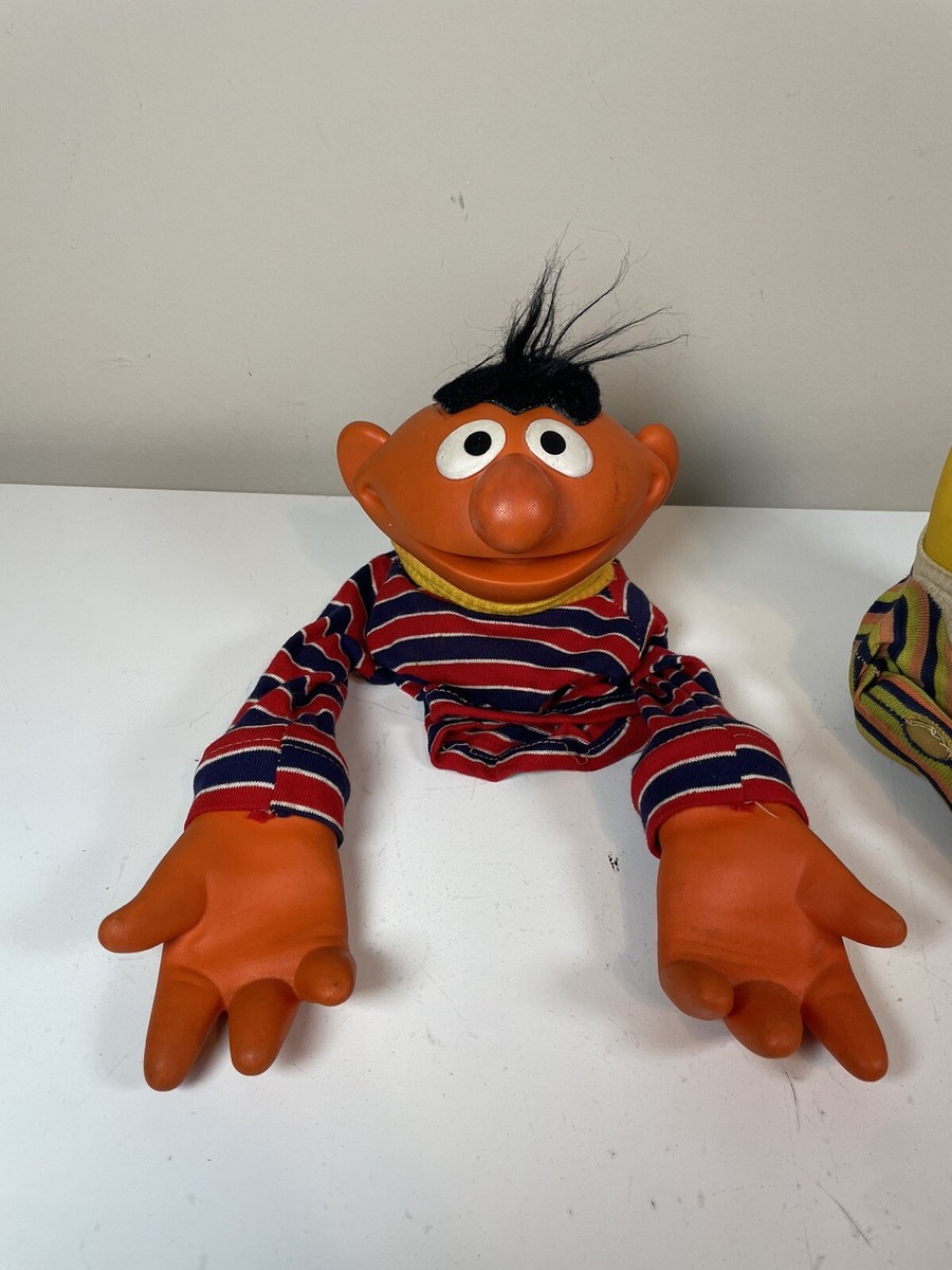 Bert And Ernie Sesame Street Vintage Hand Puppets Original Bert And Ernie Sesame Street Vintage Hand Puppets Original