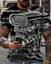 Chevy Ford Mopar Bigsmall Block Blown Blower Supercharger Engine T-shirt