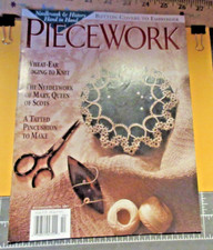 VTG 2001 Sep/Oct PIECEWORK MAGAZINE-All Things By Hand-Vol.IX- 3- Pgs.63-Good-FS