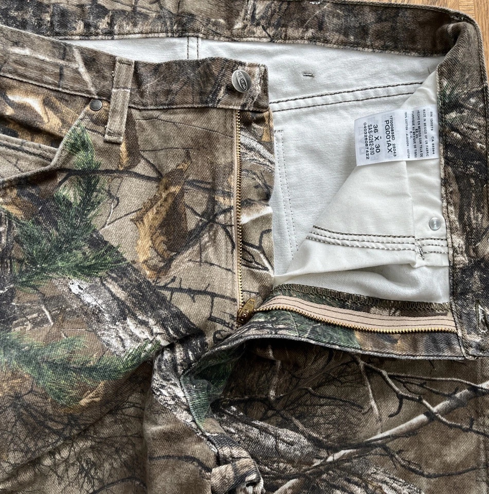 Wrangler Pro Gear Realtree Camo Denim Jeans Men's Pants Size 36x30 PG001AX - Image 3 of 4