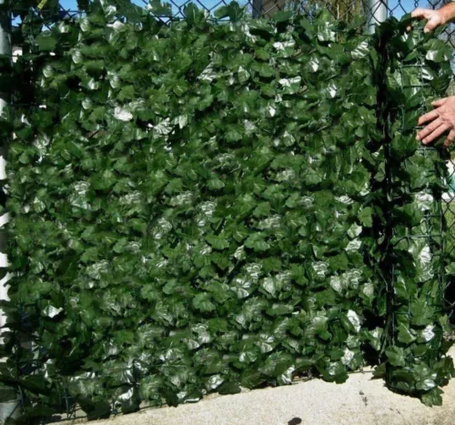 30m Künstliche Efeu Hecke Sichtschutz Windschutz Balkonverkleidung Blätterzaun - Bild 1 von 22