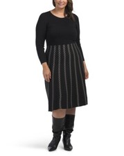 TAYLOR Plus Sweater Midi Dress