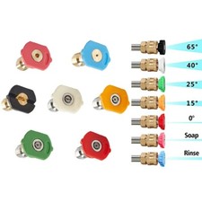 7PCS-1/4 pouces nettoyeur haute pression embouts de pulv??risation buses/kit hau