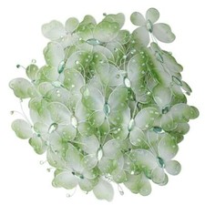 Bulk Buy 300 Green Nylon and Glitter Mini Butterflies
