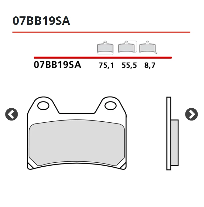 Brembo Sint Brake Pads Front Rear Ducati Monster 796 ABS 800 2014 Foto 3 de 4