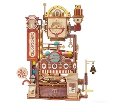 ROKR DIY Chocolate Factory  Marble Run 3D Wooden Puzzle New In BOX