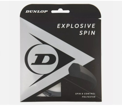 Dunlop Explosive Speed 17G/1,25mm 12m 40ft Tennissaiten-Set - Schwarz