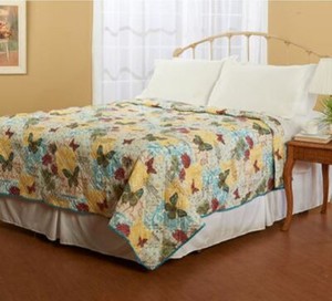 Home Garden 2 Shams 3pcs Flowers Butterfly New Pottery Barn