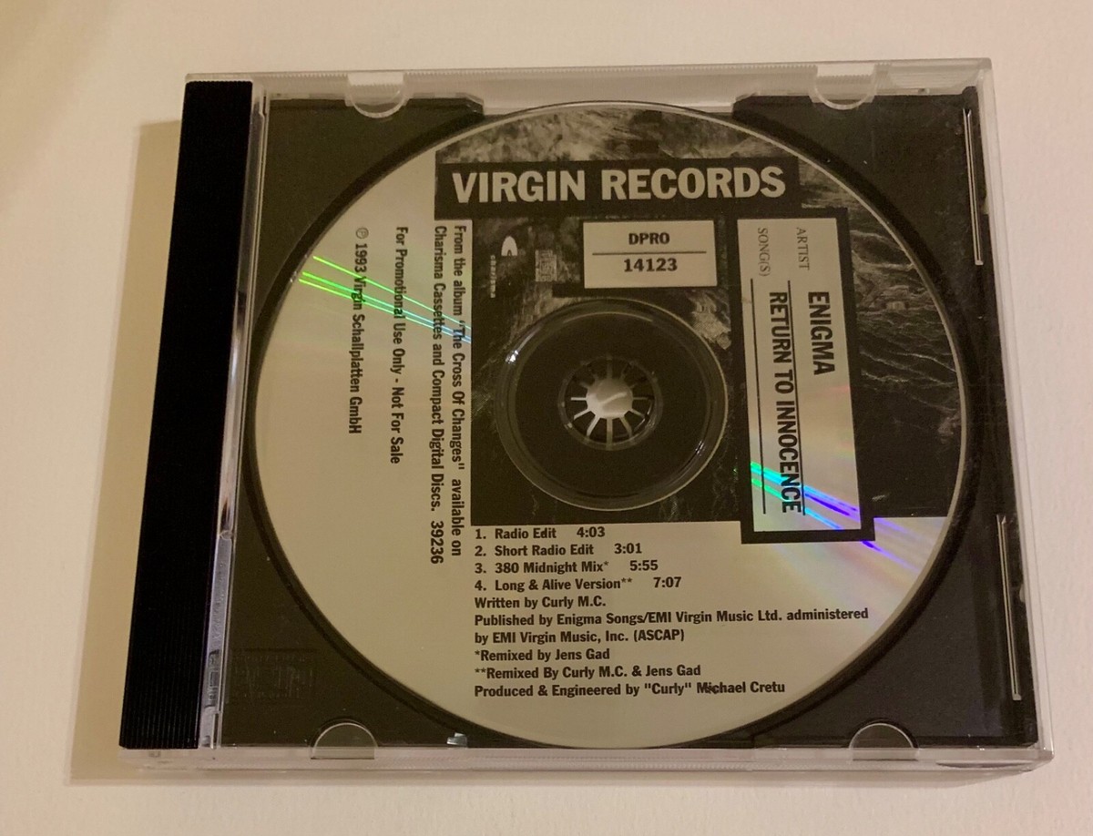 Promo CD Single Enigma Return To Innocence (4 Versions) (1993