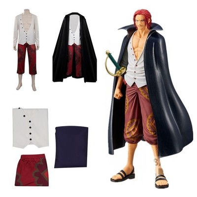 Anime One Piece Shanks Cosplay Costume Halloween Carnival party Disguise fullset