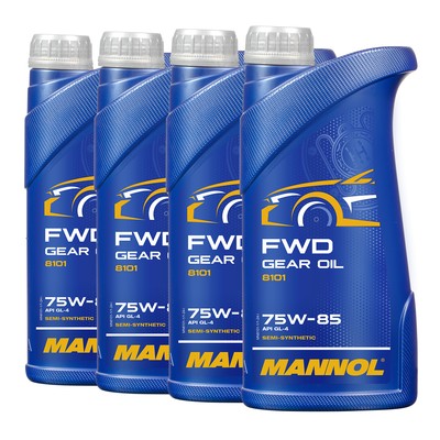 4 (4x1) Liter MANNOL SAE 75W-85 FWD API GL-4/ GL4 Getriebeöl/Schaltgetriebe