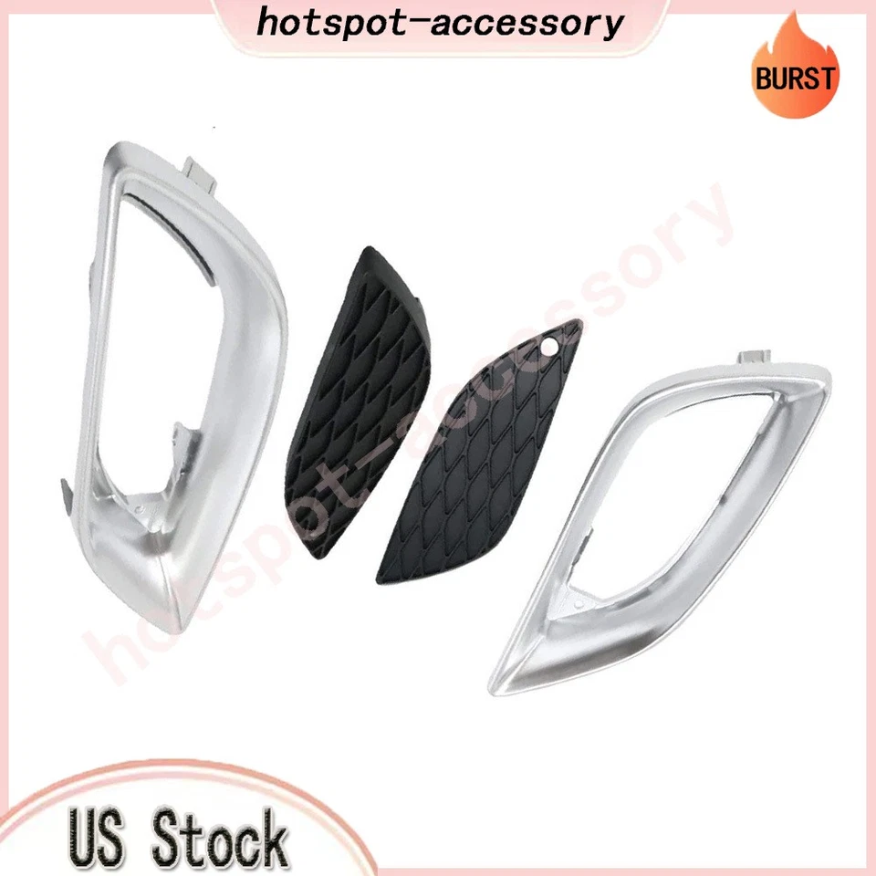 4Pcs Fog Light Trim&grill driver LH&RH Side For Mercedes-Benz R350 2006-2012 Foto 3 de 4