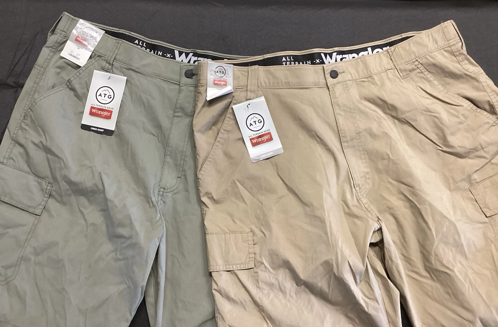 2Wrangler Shorts Adult 42 Tan&Khaki Cargo All Terrain GearHiking Outdoor Men NWT