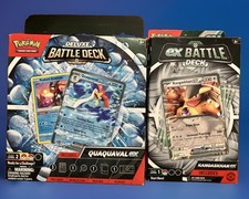 pokmon trading card game quaquaval ex deluxe battle deck TCG: Meowscarada/Quaquaval : Toys & Games 1 deck box Quaquaval ex Deluxe Battle Deck