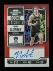 2023-24 Panini Contenders Optic NOAH CLOWNEY 40/99 Rookie RC Auto Red Prizm #126