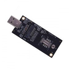 CY Adapter NGFF M.2 Key-B WWAN to USB 3.0 Riser Card with SIM Black