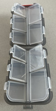 3 Pill Organizers for travel/ compact medicine pill box with daily compartments