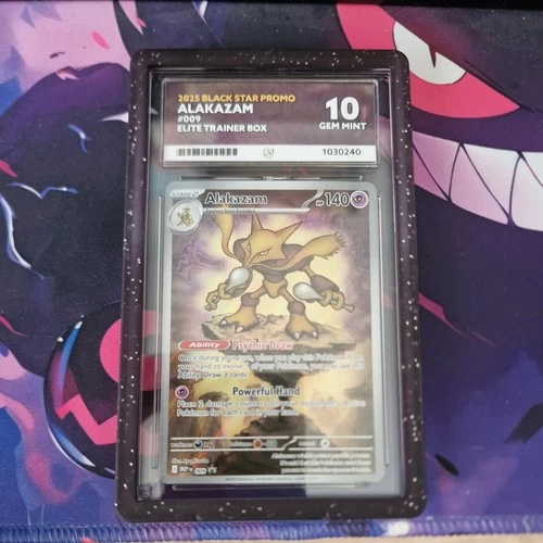Pokémon TCG Alakazam 001/108 Evolutions Holo Rare 140 HP ACE Graded