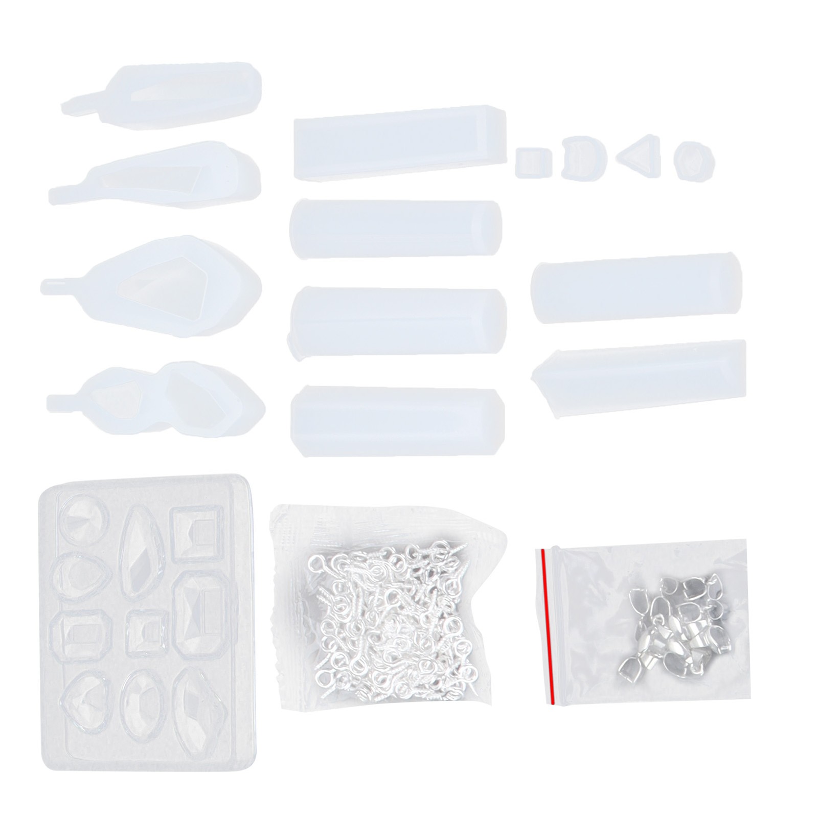 125Pcs Silicone Molds Set Easy Demolding Jewelry Mold Crafts For Artists.