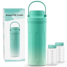 22oz Portable Breast Milk Cooler for Work Travel, Breastmilk Cooler with 360...