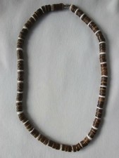 Surfer Necklace Puka Shell Coco Beads Ethnic Tribal 18" Gift US Seller New