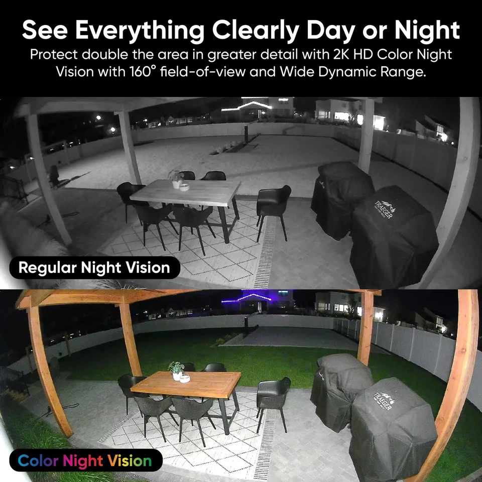 Bulb Cam Security Camera, 2K HD Outdoor Light Bulb Camera, Color Night Vision... - Image 3 of 4