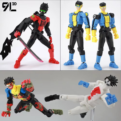 9L3D Lucky13 T13 Dummy13 1/12 Multi-Jointed Action Figure DIY Model For Gift