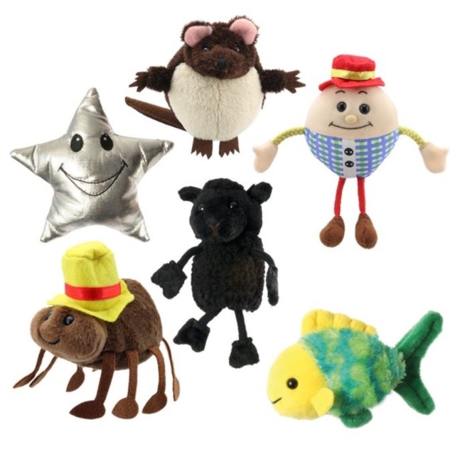 Nursery Rhymes Set of 6 Soft Toys 5060311839121