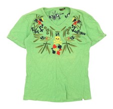T-Shirt Unisex Erwachsene UK Größe S De Puta Madre Grün Jersey