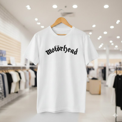 Motorhead Band T-Shirt White Classic Logo Rock Metal Unisex Tee - T850