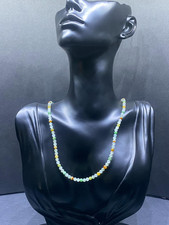 Natural Type A Jadeite Bead Necklace Bracelet 3.8mm Multi-Color Icy Waxy Burmese