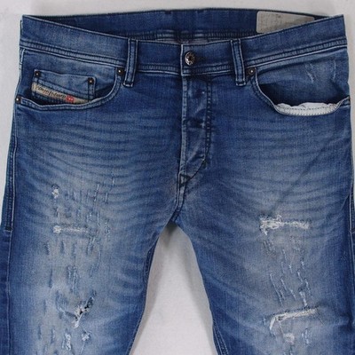Herren Diesel TEPPHAR R08C6 Stretch Slim Straight Blau Jeans W32 L32