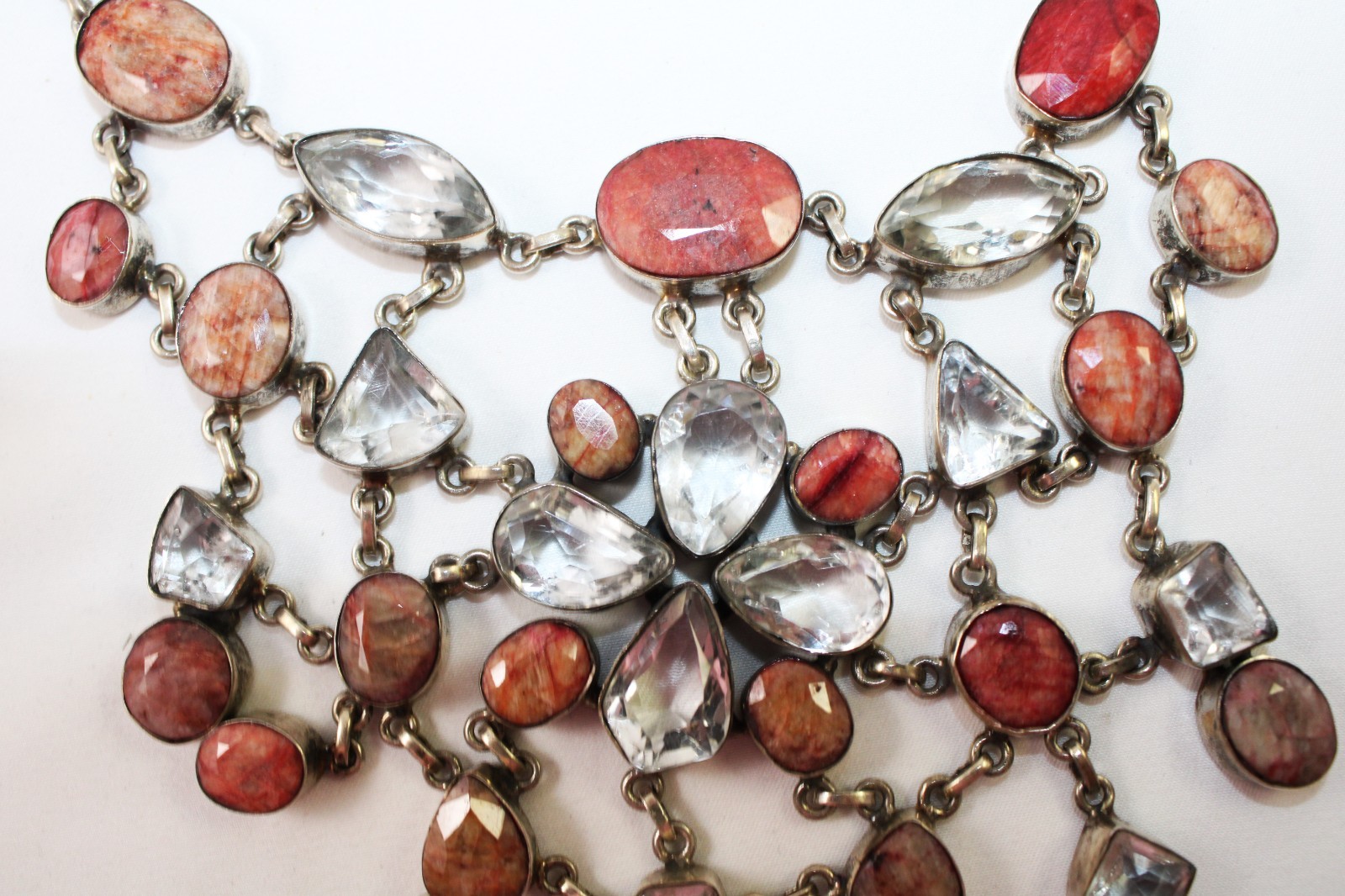 Sterling Silver Statement Style Rhodochrosite & C… - image 12