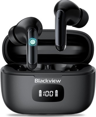 Blackview AirBuds 8 Bluetooth Wireless Earbuds LED Display Polar Night Black