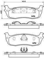 Brembo Bremsbelagsatz, Scheibenbremse P 30 073X FüR Hyundai KIA
