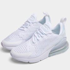 Size 4.5Y - Nike Air Max 270 GS White Silver Youth
