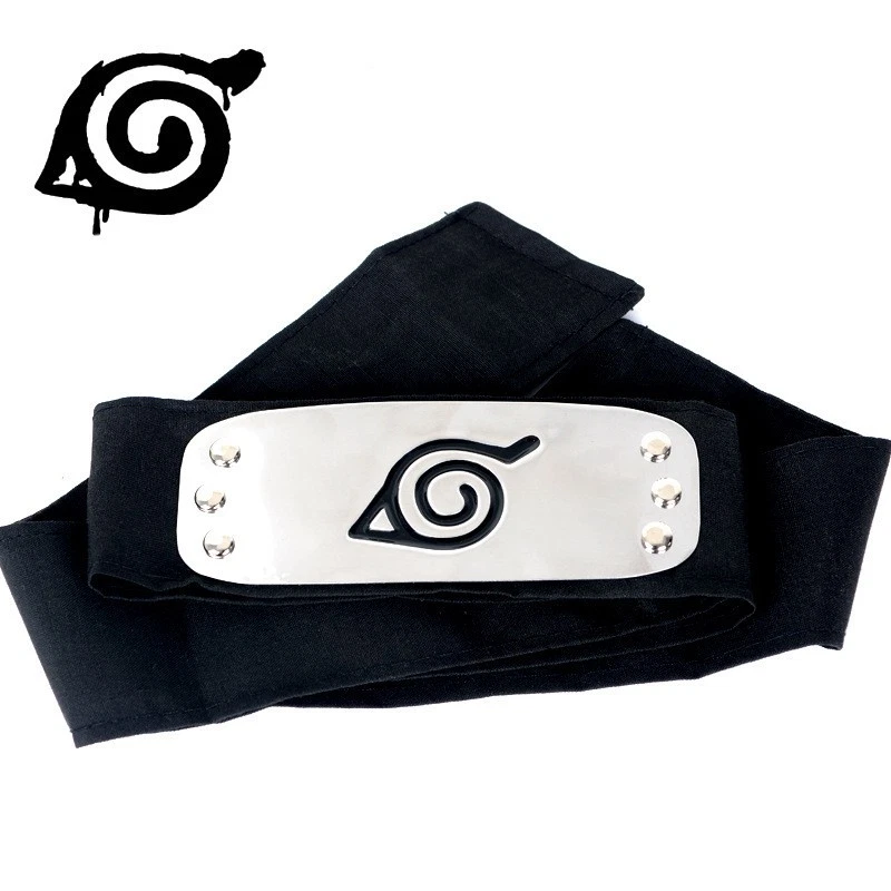 Ninja Stirnband Konoha Sasuke Hatake Kakashi Cosplay Kostüm für Naruto Fans - Bild 4 von 4