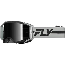 Fly Racing Zone Pro Goggles - Grey/Black W/ Black Mirror/Smoke Lens 37-51916